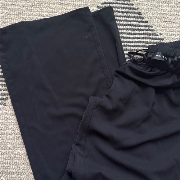 White Fox Black Relaxed Pants - Picture 3 of 3